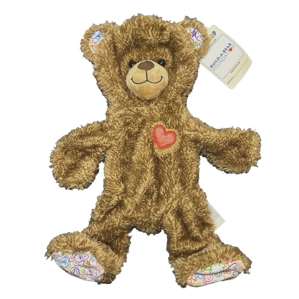 Build A Bear Workshop UNSTUFFED Hearts 'n' Hugs Brown BABW 16"